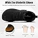Men's Orthopedic Diabetic Wide Walking Shoes: Comfortable Arch Support Adjustable Fit Hook and Loop Loafers, Breathable Stylish Width Toe Box Tendonitis Shock Absorber Slip-On Shoes Black Size 9.5