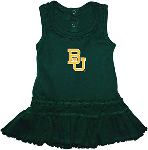 Baylor University Bears Ruffled Tank Top Dress with Bloomer Set Hunter