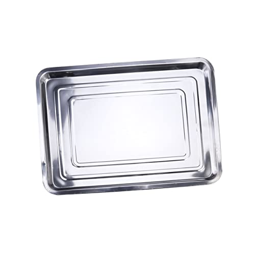 Alipis Placa De Parrilla Reutilizable De Acero Inoxidable Bandeja Para Platos Para Lavavajillas Para Plancha Asar y Uso Barbacoas