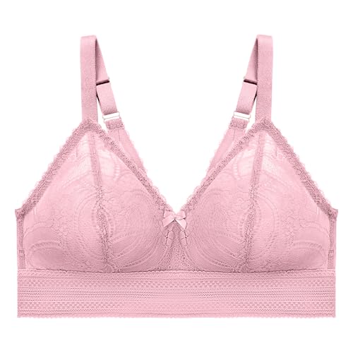 Image of Glamorise Womens Luxe Lace Bralette Wirefree #7012