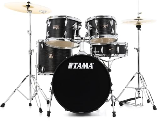 Tama Imperialstar Complete Drum Set - 5-Piece - 18 Inches Kick - Black Oak Wrap