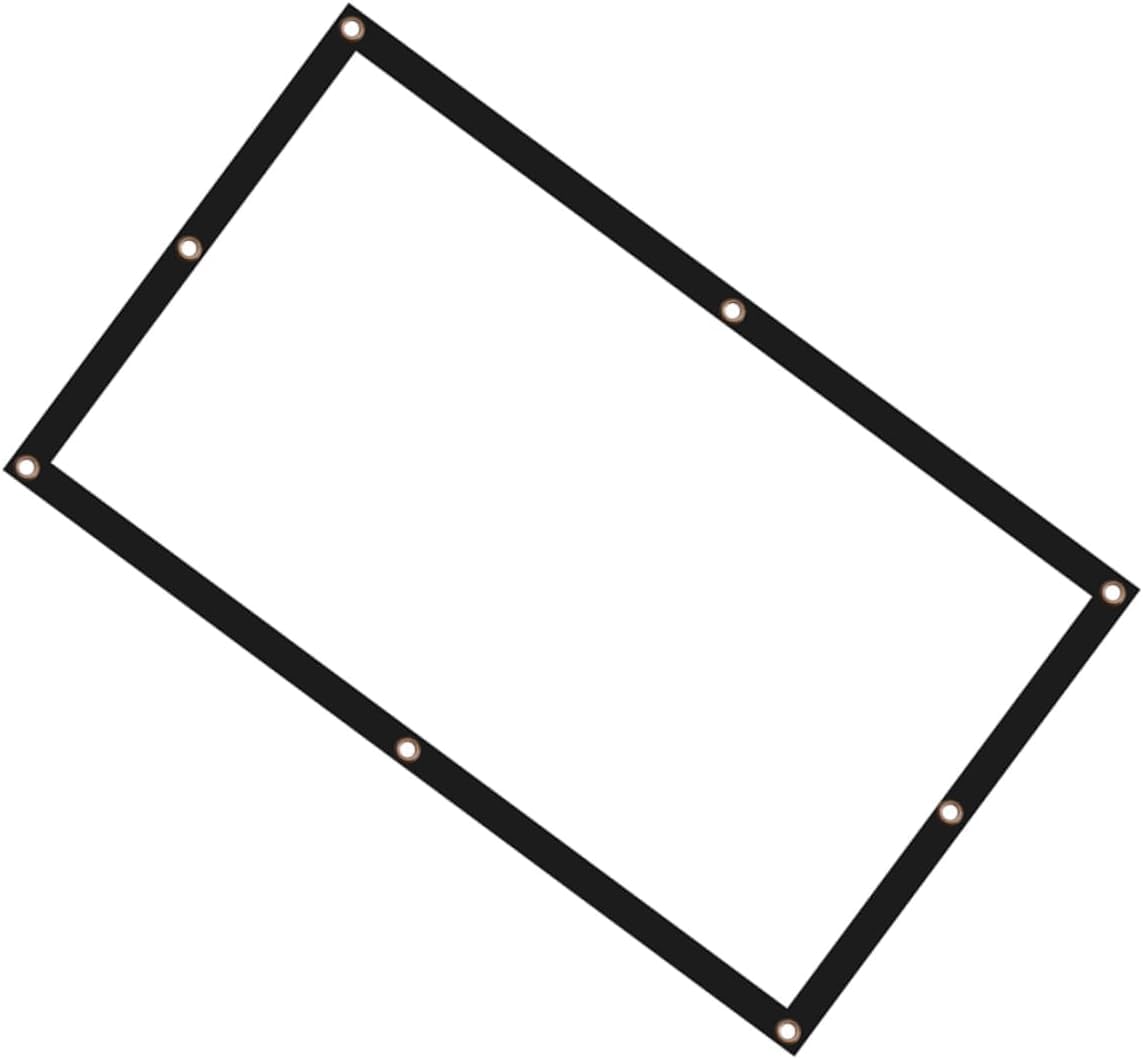 Rideau de projection blanc 100 pouces avec toile souple anti-plis portable