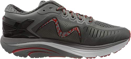 MBT Hombre Zapatos de Cordones GT 2 M, de Caballero Patín de Ruedas,Zapatillas de Deporte,Zapato Sanitario,Deep Grey/Orange,11 US, 10 UK