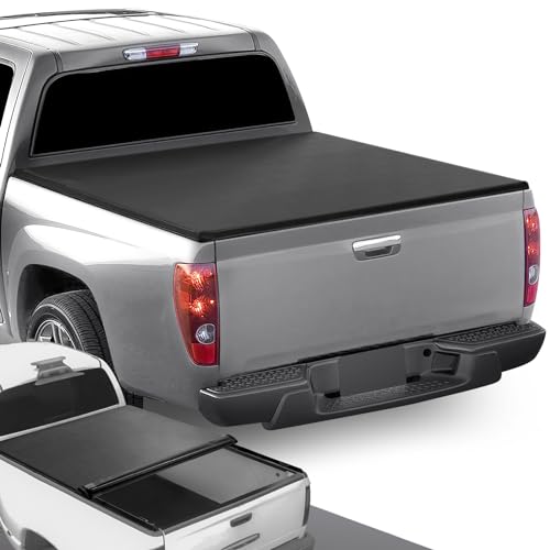 DNA Motoring TTC-RU-041 Pickup Truck Bed Soft Roll-Up Tonneau Cover