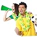 Toyvian Party Noisemaker Cheer Megaphone Lightweight Plastic Horn for Sports Events Concerts Celebrations for Fans Festive Occasions Green