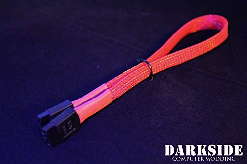 Cable de Datos SATA 3.0 30 cm con Pestillo Rojo UV miniatura 2