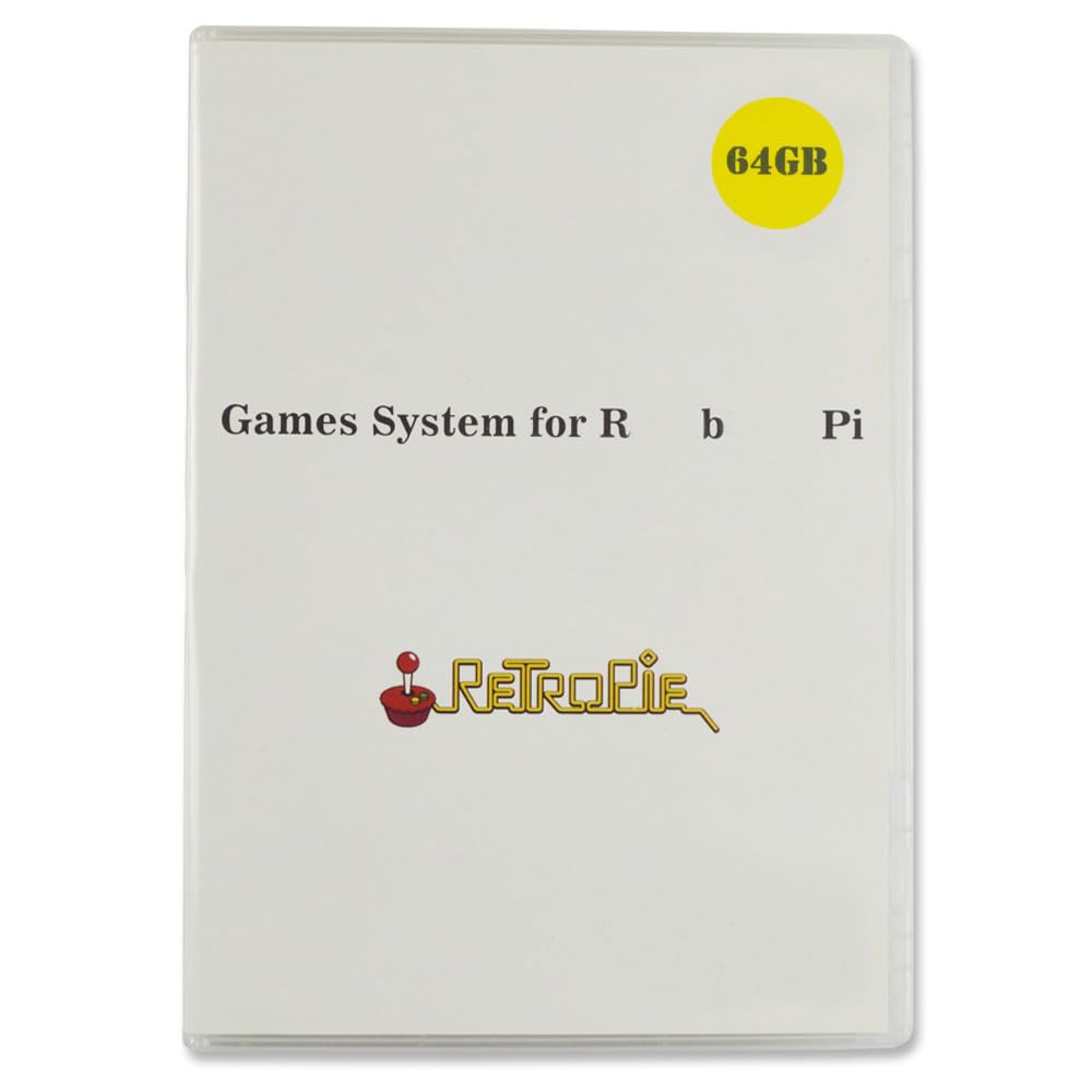 BeiErMei RPi Game System Retropie RetroArch EmulationStation Preloaded 64GB Games Plus Data with Class 10 MicroSD TF Card, Only Work with RPi 2B, 3B,