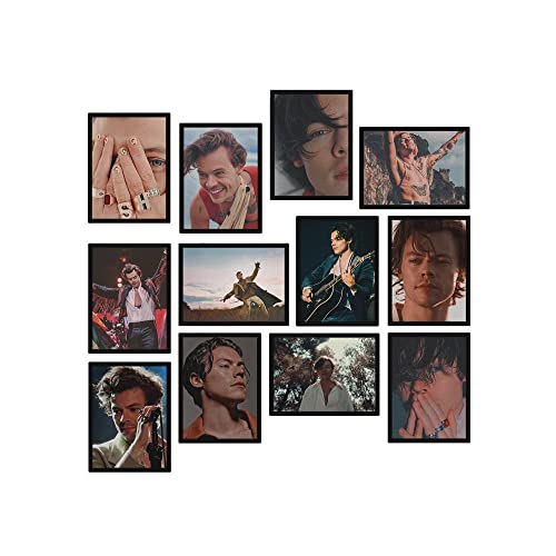 astak Harry Styles - Cuadro decorativo para pared, 12 piezas, madera MDF sin marco