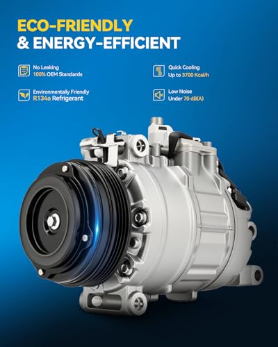Image of PHILTOP Air Conditioner AC Compressor for BMW X5 11-13,15-18 4.4T,16 3T,X3 /X4 16,18 3T,X1 2016,X6 16,11,15,17-19 4.4T,550i /550i xDrive 11-16,750Li 09-10,13-15,11-12,M5 13-16,650i /650i xDrive /M6 12-18