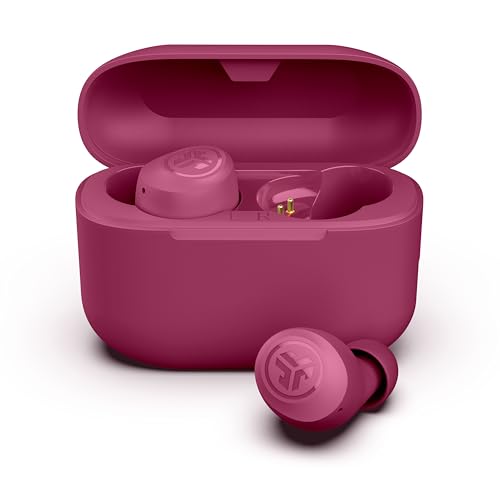 Image of JLab Go Air Pop+, True Wireless Earbuds, Bluetooth Earbuds with Microphone, Dual Connect, EQ3 Sound, Dark Pink