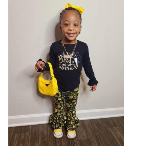 Image of Unique Baby Girls 2 Piece Best is Yet to Come New Years 2019 Outfit Set