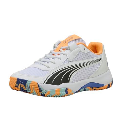 Image of PUMA Mens Nova Court Padel Tennis Sneakers Shoes - White