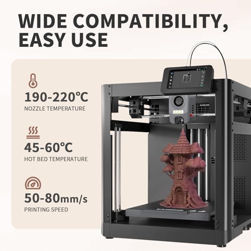 Image of Reprapper Dual-Tone Wood PLA Filament 1.75mm, Dark Mahogany & Natural Blend with Real Wood Fiber, Specialty 3D Printer Material for Realistic Prints, 1000g