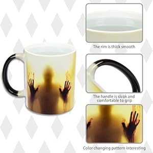 Lihome halloween gifts halloween coffee mug horror movie gifts color changing zombie coffee mugs horror lovers gifts for women men11oz  urban country home decor