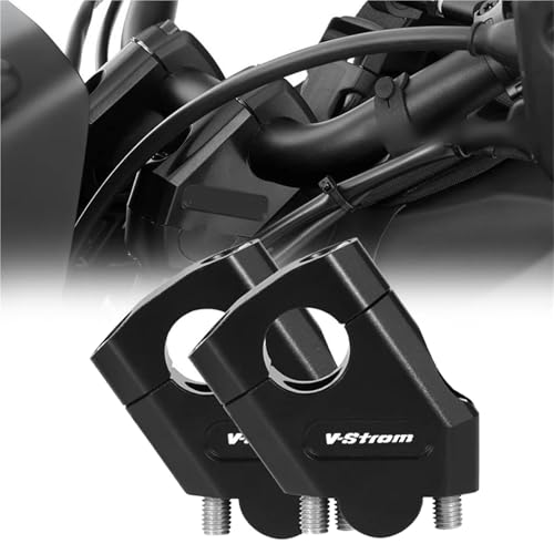 Riser guidon V-Strom en aluminium usiné surélévation robuste