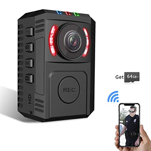 Upgrade Police Body Camera with Night Vision for Law Enforcement HD 1080P Motion
