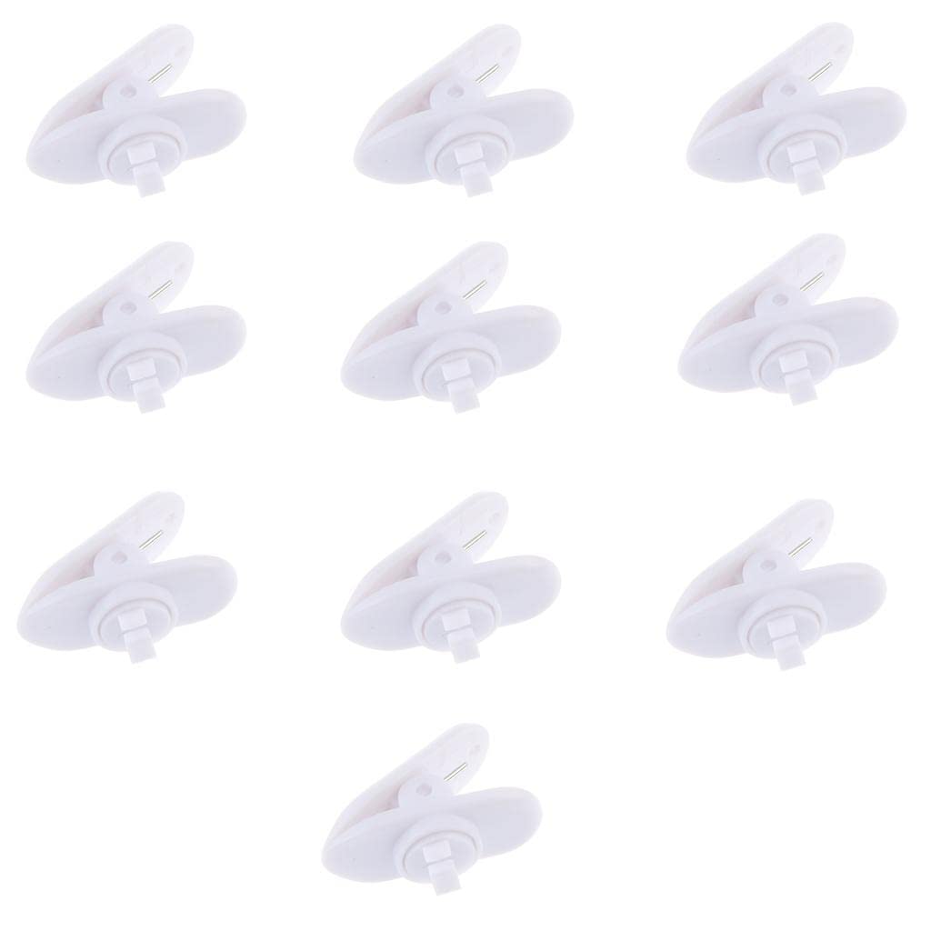 10 Pieces Earphone Headset Collar Durable Cuff Clip Holder Hook Loop White-image-43