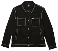 Lee Men's Worker Jacket, Black Contrast, X-Large