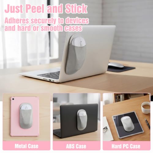 Image of Slim Mouse Holder for Laptop Stick on