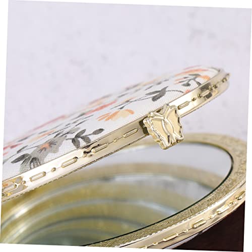 Cabilock 2 Unidades carteira vintage melhor presentes espelho iluminado para maquiagem espelho dupla