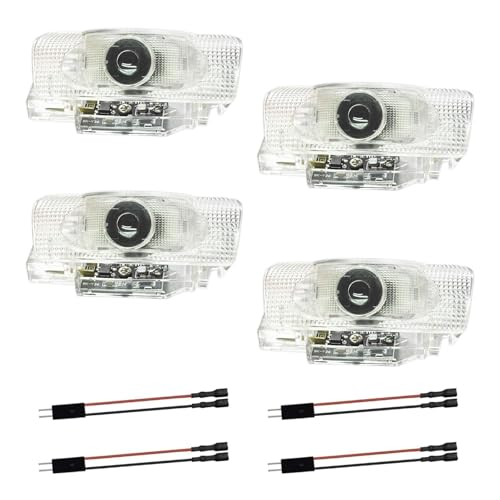 Lzmytsdklo 4Pcs Car Door LED Projector Puddle Lights Door Light Welcome Lights Car Door Light Compatible with LS/ES/is/LX/RX/GS/GX/RC/UX Accessorie