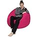 Sofa Sack Bean Bag Chair - Plush, Ultra Soft Memory Foam Bean Bag Chair with Microsuede Cover - Stuffed Foam Filled Furniture and Accessories for Dorm Room - Magenta 3'