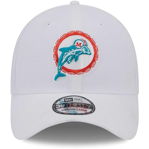 Gorra flex New Era Miami Dolphins blanca miniatura 2