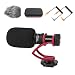 Comica CVM-VM10II Full Metal Compact On Camera Cardioid Directional Mini Shotgun Video Microphone for Smartphone iPhone,HuaWei,DJI Osmo,SonyA9/A7RII/A7RSII,GH4/ GH5, and DSLR Camera(Red)