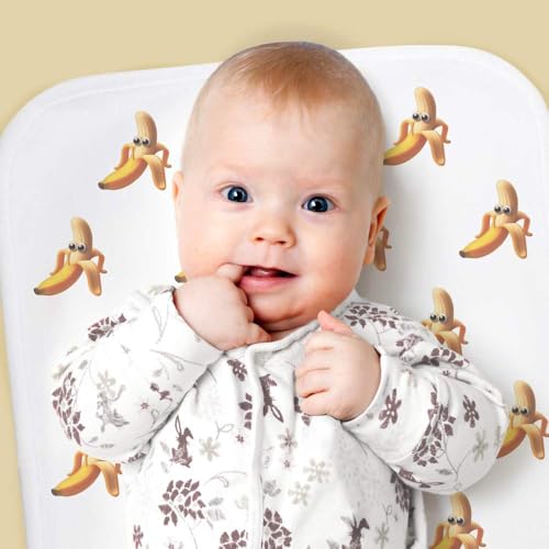 Azeeda 'Funny Banana Face' Baby Burp/Wash Cloth (BC00035289)2