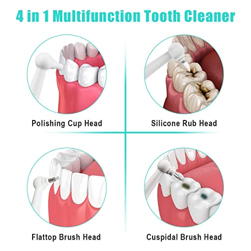 Electric Tooth Polisher, Household Dental Tartar Calculus Remover For Fighting Tooth Smoke And Tea Stains Teeth Whitening Cleaning Kit For People And Pet Dog #TOP2