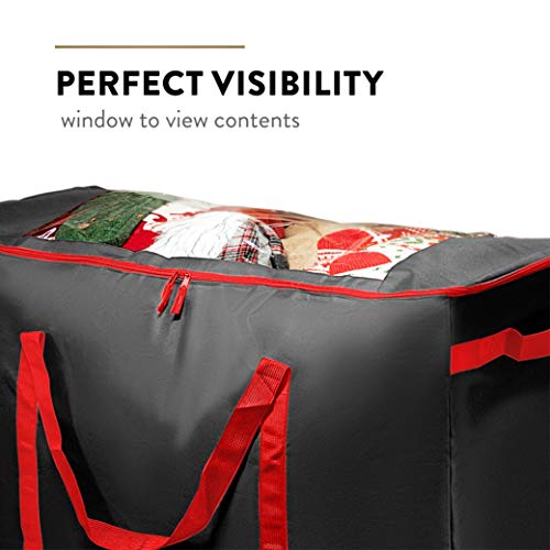 image for ZOBER Seasonal/Christmas XLarge Rolling Accessory Storage Bag/Containe