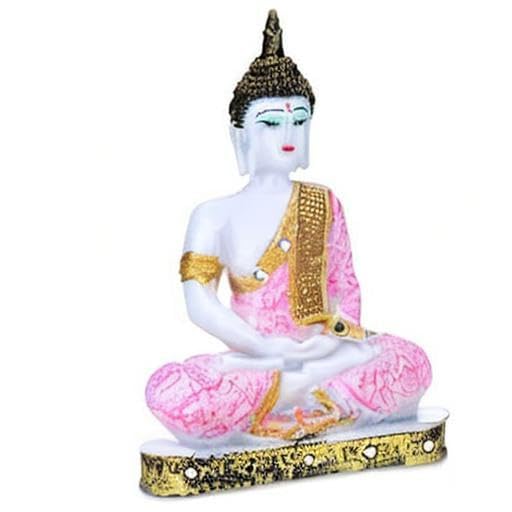 Image of WinsomeCollection Lord Buddha Showpiece for Home Decor | Table Showpiece for Living Room, Bedroom & TV Unit | Decorative Spiritual Idol | Gift Item | Statue for Gift (V2)