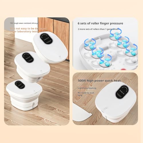 Spa de Pies Plegable con Calefacción Termostática y Terapia de Luz Roja miniatura 5
