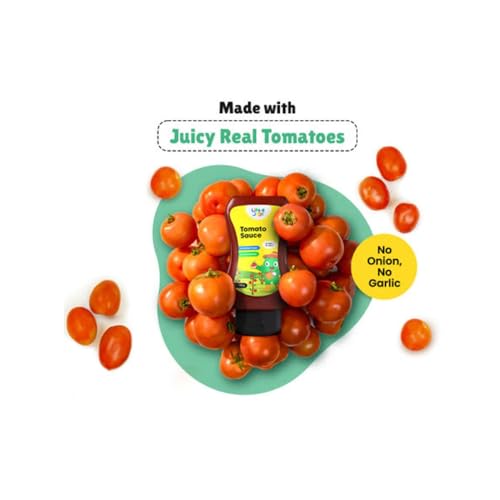 Image of Little Joys Tomato Sauce Squeeze No Onion No Garlic for Kids | No Refined Sugar, No Added Preservatives or Chemicals | Made with Jaggery | 100% Vegetarian Tomato Ketchup | 320g