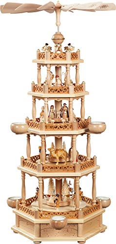 Weihnachtspyramide Erzgebirge Richard Glässer Seiffen Christi Geburt,...