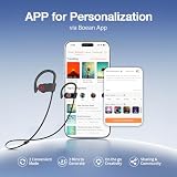 JOYWISE Bluetooth Wireless Headphones 16H Playtime Earbuds with Mic Stereo in-Ear Earphones, IPX7 Waterproof Sports Sound Isolation AI Music Creation Headsets for Running, Gym, Workout