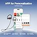JOYWISE Bluetooth Wireless Headphones 16H Playtime Earbuds with Mic Stereo in-Ear Earphones, IPX7 Waterproof Sports Sound Isolation AI Music Creation Headsets for Running, Gym, Workout