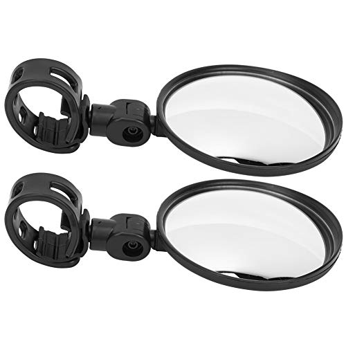 Mirrors for Mobility Scooters 40 Mm Thread Cycle Mirror 14×8×6 Pair Round Rearview Mirror Safety Wide Angle Reflective Back Mirror Cycling Equipment for Bike Scooter - Image 6