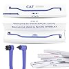 RYERCAT Dual Sided Cat Toothbrush Kitten Toothbrush with Micro Head to fit into CatKittens Mouth Cat Dental Care Supplies Pet Toothbrush for Cats Amethyst Purple