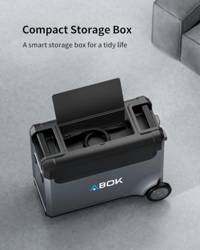Image of ABOK Ark3600 Portable Power Station of Extra Battery | Expandable to 11520Wh, 3840Wh LiFePO4 Battery, 3H Fast Charge, 3600W Solar Generator for Home Backup, Hurricane, Camping, RV