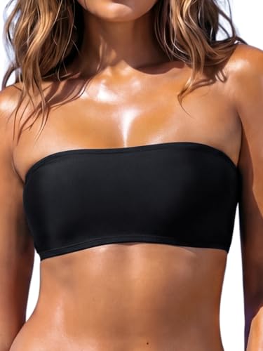 10 Best Bandeau Bikini Tops for Effortless Beach Style 3 RELLECIGA Women's Bandeau Bikini Top