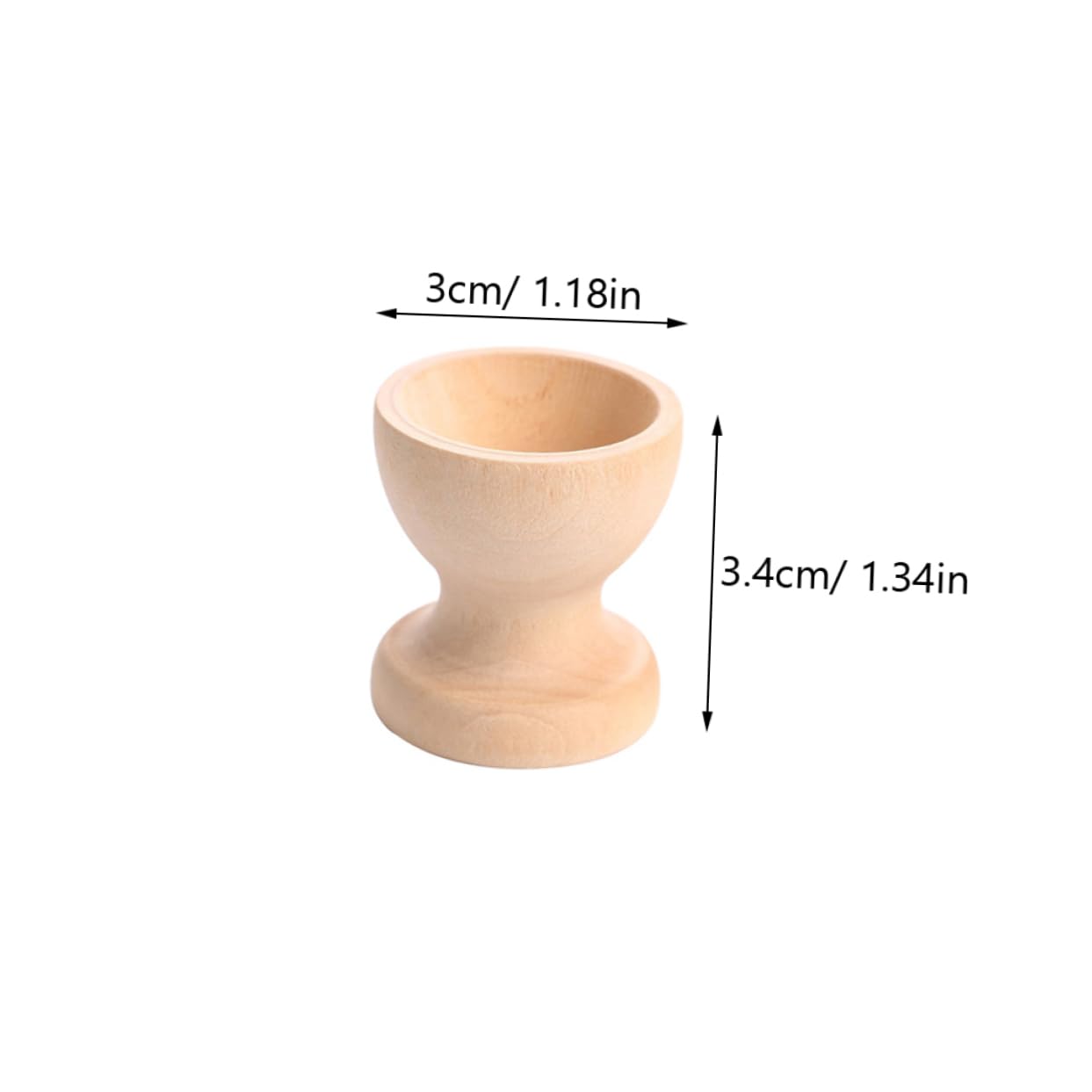 CIYODO Unique Wooden Egg Tray Holder Pcs Egg Cups Natural Wood Material Kitchen Accessory Decorative