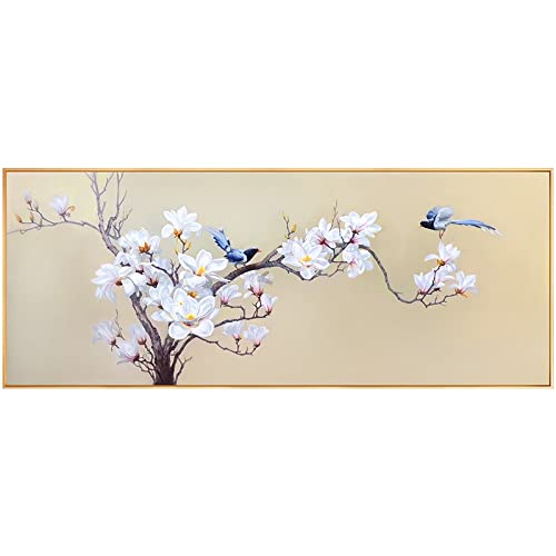 Broderie Diamant Magnolia 60x120cm cadeau idéal de loisir créatif grand format kit complet