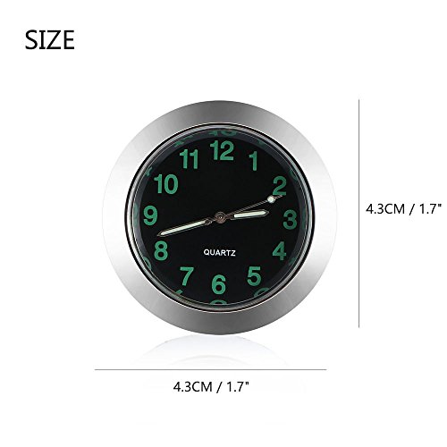 Relógio de carro Allomn para saída de ar do carro com painel de carro luminoso mini interior de quar