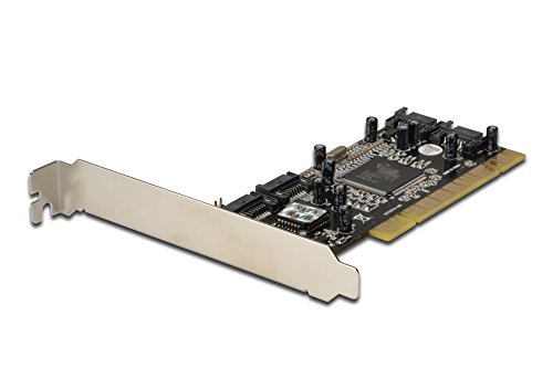 Carte PCI SATA DIGITUS avec 4 ports internes et fonction RAID 150 pour PC