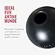 KONG Extreme Ball mit Loch - Langlebiges Hundespielzeug aus Naturkautschuk für Training und Spiel - Für Große/Mittlere Hunde - Schwarz
