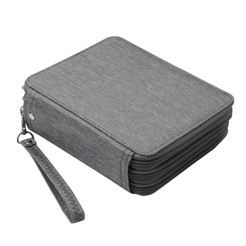 Image of Portable Colored 72 Slots Pencil case Organizer with Printing Pattern for Watercolor Pens, Pencil Case Organizer for Artist