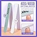 Teenitor Nail Polish Gel Remover Tools Kit with Nail Clips Nail Remover Pads Cuticle Pusher Nail Brushes Nail File Grits 120/180 Buffer Block Grits 400/4000, 6 Pack Purple