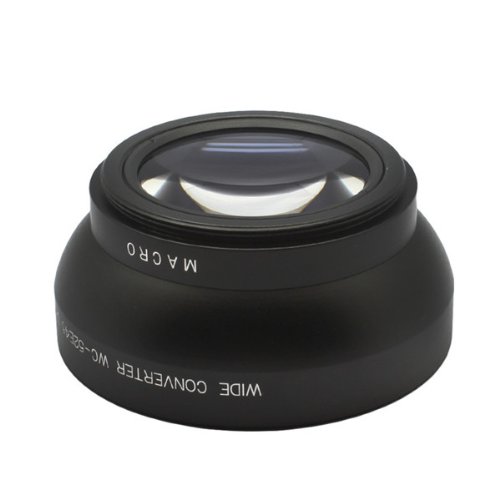 Pixco マクロ広角レンズ 52mm ブラック