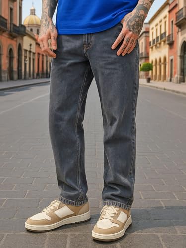 Image of Bewakoof Men's Slim Straight Fit Jeans